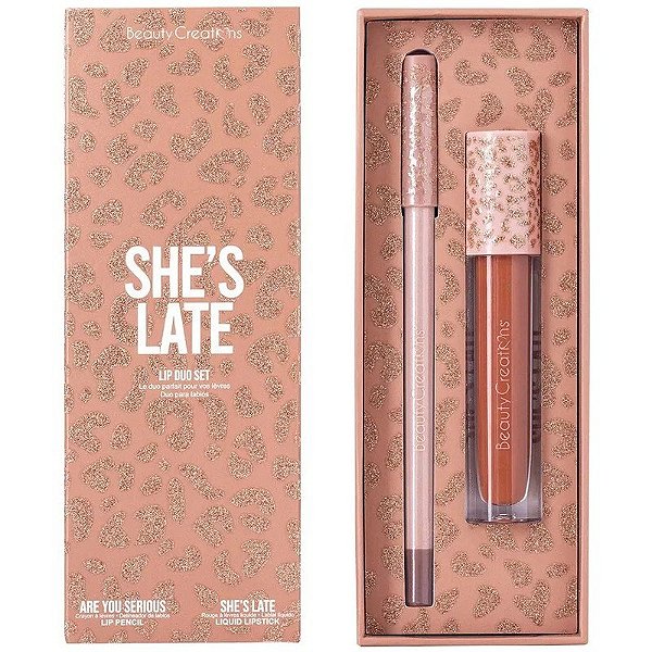 Kit de Lábios Beauty Creations Lip Duo She’s Late