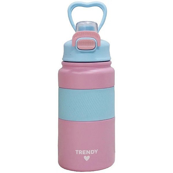Garrafa Térmica Trendy 18441 600mL Rosa