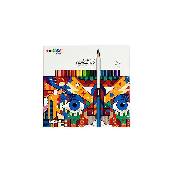 Lápis de Cor Carioca Plus 4.0 - 45203 (24 cores)
