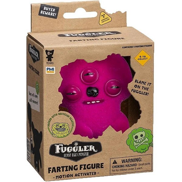 Boneco Fuggler Alien Zangado Soltando Pum Figura FG3000