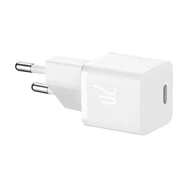 Carregador de Parede Baseus Compact Quick Charger CCXJ-B02 20W USB-C - Branco