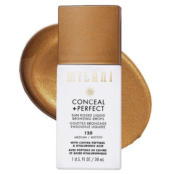 Bronzeador Líquido Milani Conceal + Perfect 120 Medium - 30mL