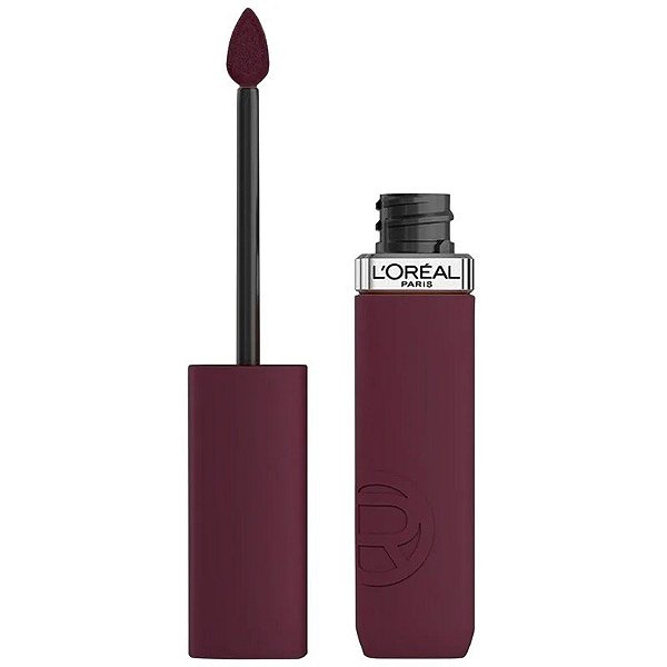 Batom Líquido L'Oréal Laque Resistance 520 Berry Bordeaux - 4mL