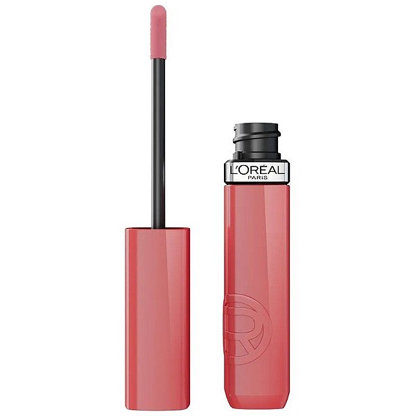 Batom Líquido L'Oréal Laque Resistence 600 Le Nu Rose - 4mL
