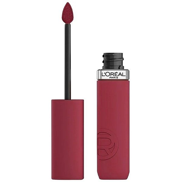 Batom Líquido L'Oréal Laque Resistance 415 Red Bisou - 4mL