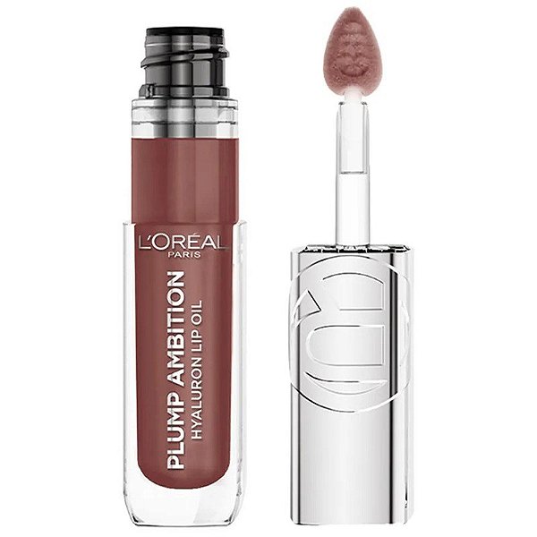 Batom Líquido L'Oréal Plump Ambition 650 Nude Macaron - 5mL