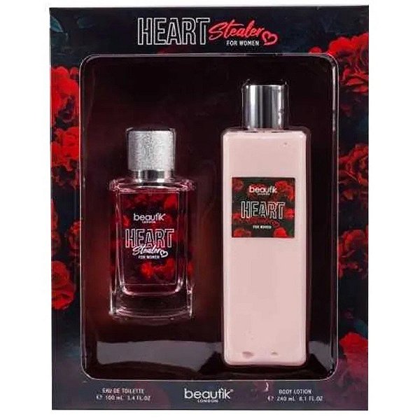 Kit Perfume Beautik Heart Stealer EDT 100mL + Hidratante Corporal 240mL - Feminino