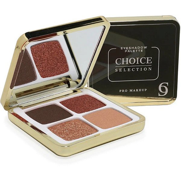 Paleta de Sombras Choice Selection 6g | Maquiagem Profissional de Sombras - Pétalas Profundas