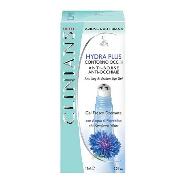 Gel para Olheiras Clinians Hydra Plus com Água de Fiordáliso 15 ml