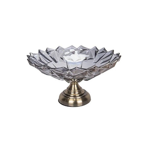 Fruteira Decorativa 32 x 16,5 cm - Cinza