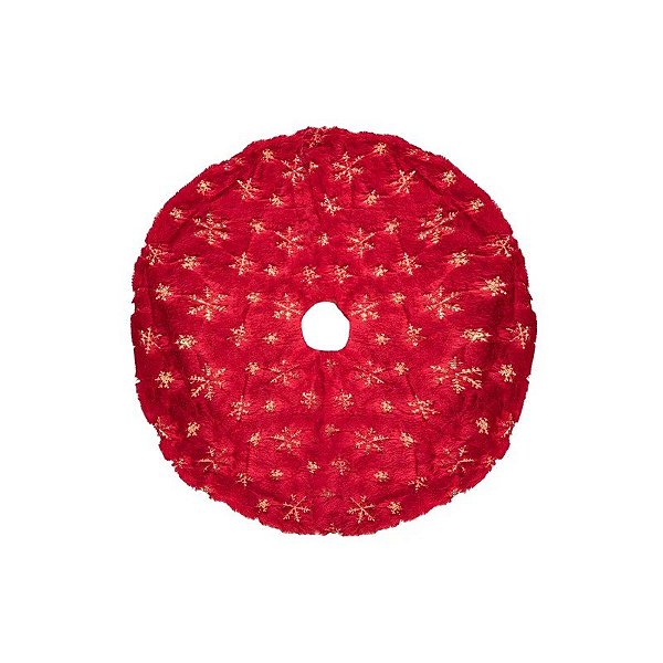 Tapete de Natal para Árvore de Natal 100 cm Vermelho