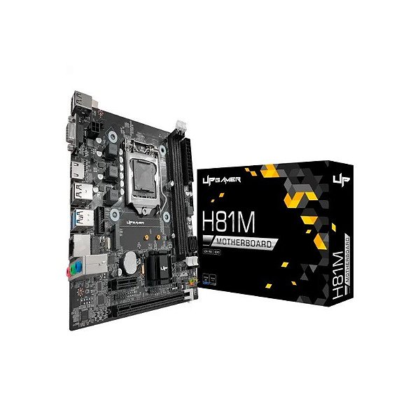 Placa Mãe Gamer Up H81M, Intel LGA 1150, M-ATX, DDR3, M.2 Nvme, UP-H81MDR3