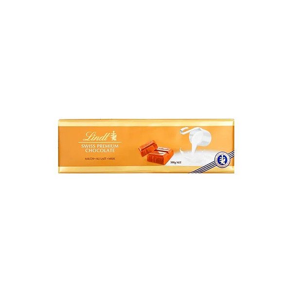 Barra de Chocolate Lindt Ao Leite 300G