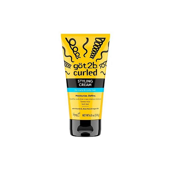 Creme de Pentear Schwarzkopf GOT2B Curled Styling Cream 170G