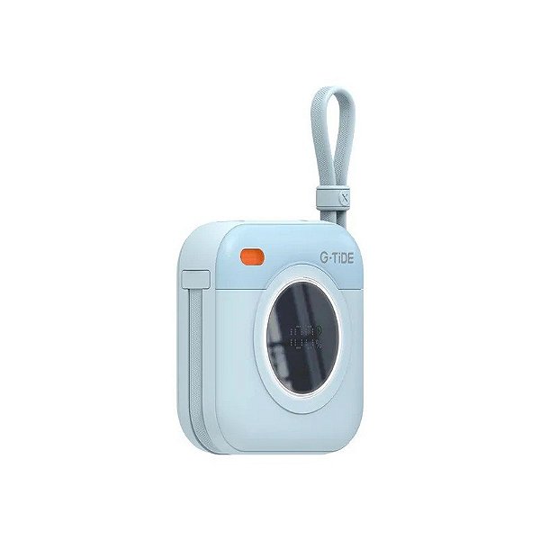 Carregador Portátil G-Tide Multi X1 - 10000mAh - USB-C/Lightning - Sem Fio - Azul