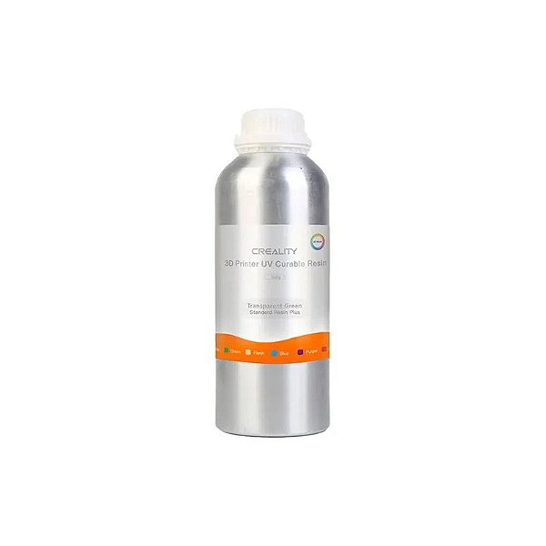 Resina Creality Standard Rígida 500G Plástico para Impressora 3D - Verde Transparente