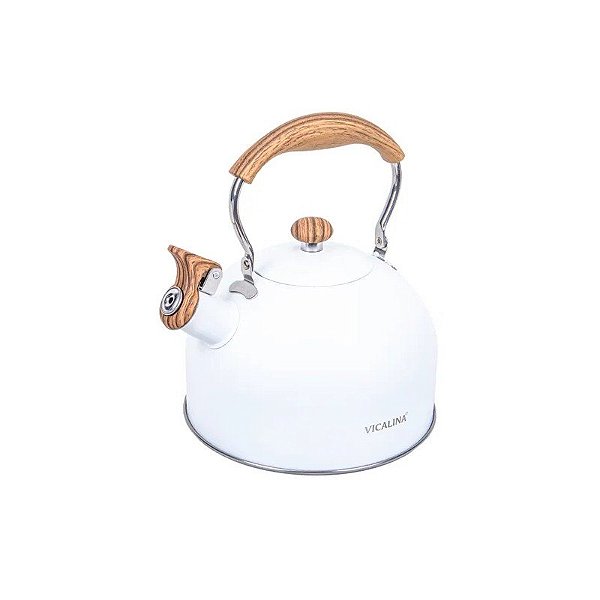 Chaleira de 2.5 Litros Inox - Branca