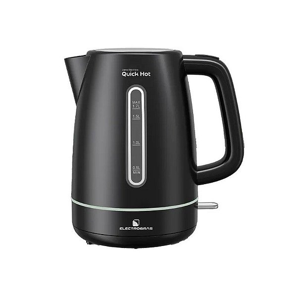 Jarra Elétrica Electrobras Quick Hot EBJE-07 1.200 Watts 1.7 Litros 127V ~ 60HZ - Preta/Prata