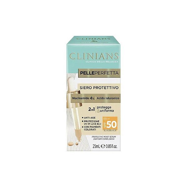 Sérum Facial Clinians Pelle Perfetta - Filtro Protetor - FPS 50 - 25ml