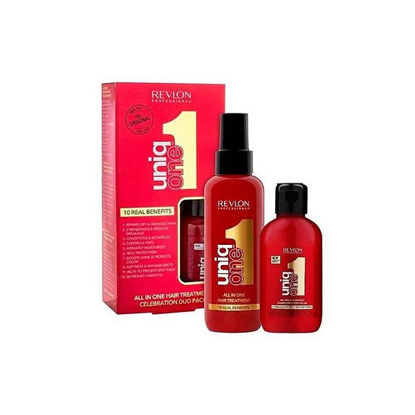 Kit Desembaraçador Leave In Uniq One Tradicional 150 ML + Shampoo 100 ML