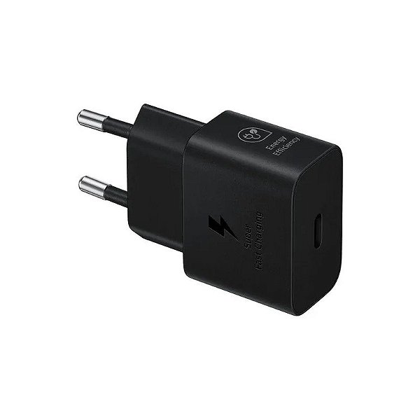 Carregador Samsung EP-T2510XBEGEU 25W USB-C + Cabo USB-C/USB-C - Preto