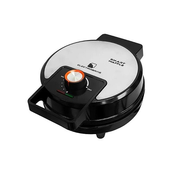 Máquina de Waffles Electrobras Smart Waffle EBWF-01 1.200 Watts 127V ~ 60Hz - Preto/Prata
