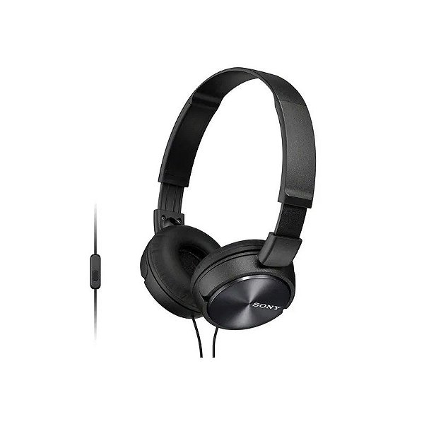 Fone de Ouvido Sony MDR-ZX310 AP com Microfone - Preto