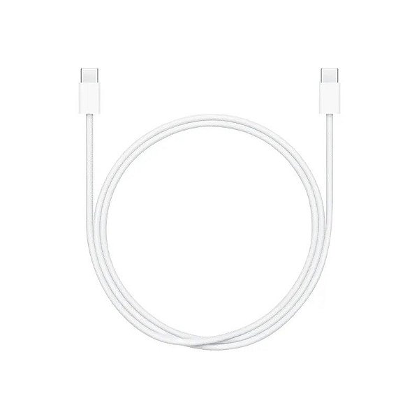 Cabo Apple MW493ZM/A - USB-C / USB-C - 1 Metro - Nylon Trançado - Branco