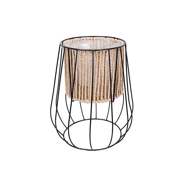 Vaso com Suporte de Metal 20.5x30cm