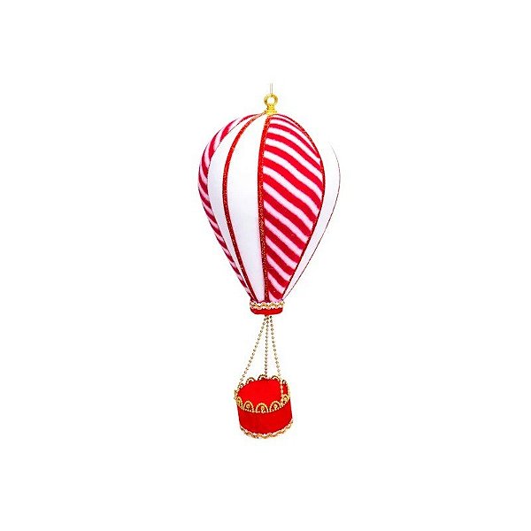 Enfeite de Natal Pendurado Balão Aerostático 42 CM