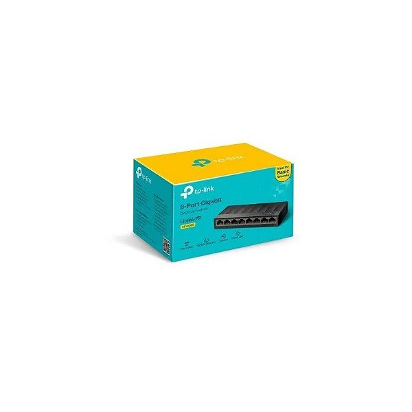 Hub 8 portas TP-Link LS1008G 10/100/1000 Caixa Plástica