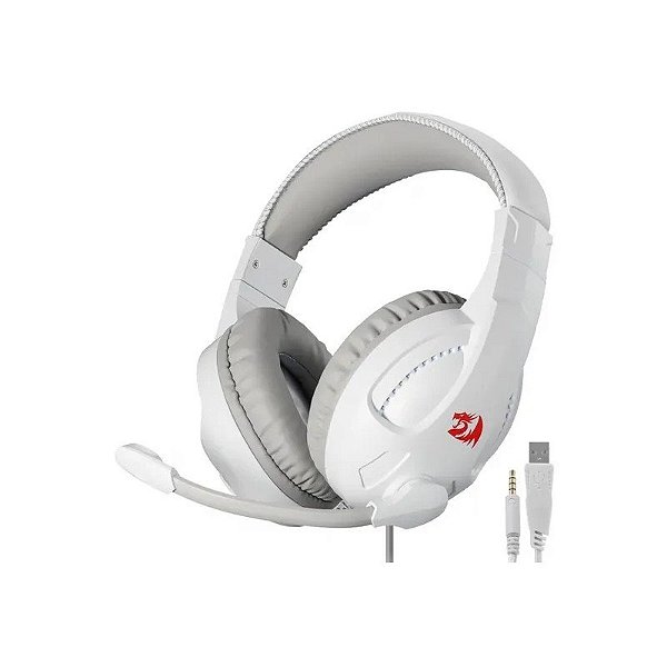 Fone P2 Redragon H211W-RGB c/Microfone Cronus White