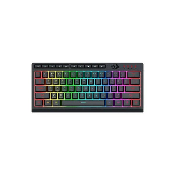 Teclado Gamer Redragon Shiva 61 K522RGB USB Inglês - Preto