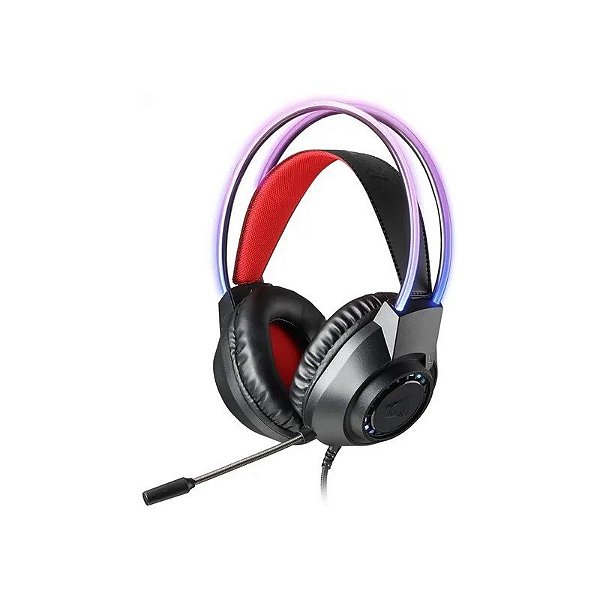 Fone P2 Redragon H231-RGB com Microfone Scream Preto