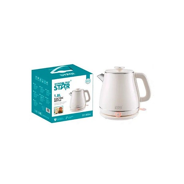 Jarra Elétrica Winning Star ST-6054 1.8L 220V Rosa 1600W