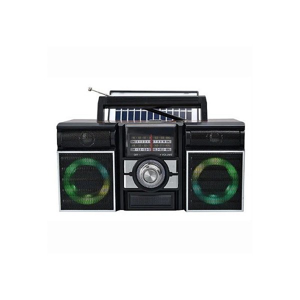 Rádio Megastar CX-1000BT AM/FM/Solar - Preto