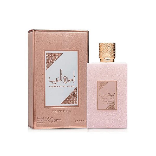Perfume Lattafa Asdaaf Ameerat Al Arab Prive Rose Eau de Parfum Feminino 100ML