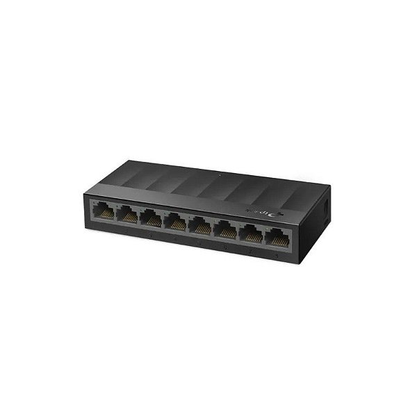 Hub de Swicth TP-Link 8 Portas 10/100/1000MBPS - Preto (TL-LS1008G)