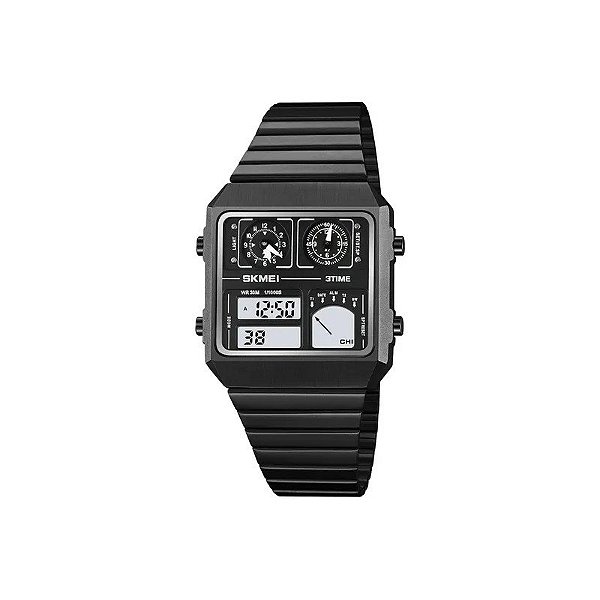 Relógio Masculino Digital Skmei 2198 BK Preto
