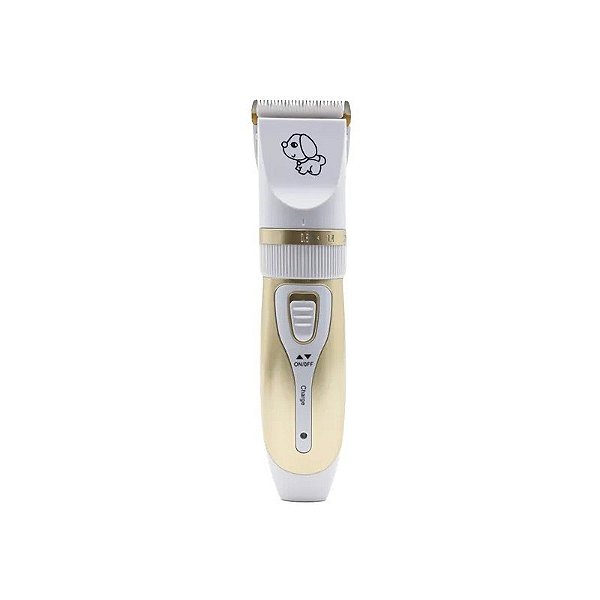 Kit Aparador de Cabelo Onida ON-P2 Bivolt para Animais de Estimação - Branco/Dourado