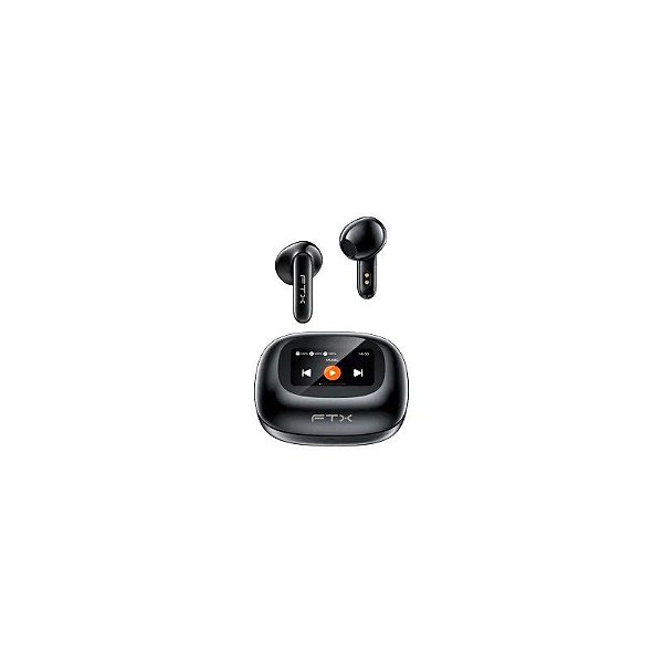 Fone FTX E97L-BK Bluetooth/ Microfone/ Cancelamento de Ruído/ Toque/ IPX6 Preto