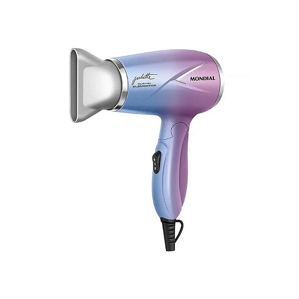 Secador de Cabelo Mondial Juliette SCT-JU-03 1.200 Watts Bivolt - Roxo/Azul