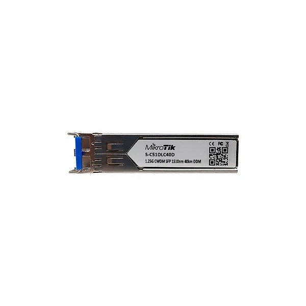 Cabo Mikrotik SFP CWDM s-C51DLC40D 1.25G SM 40KM 1510NM LC