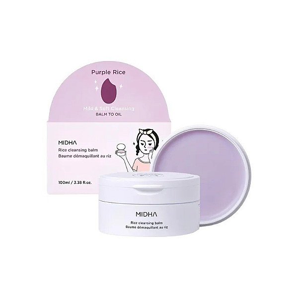 Bálsamo de Limpeza Facial Midha Purple Rice - 100ML