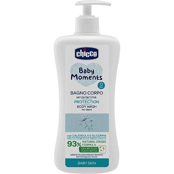 Gel de banho Chicco Baby Moments Proteção - 750mL