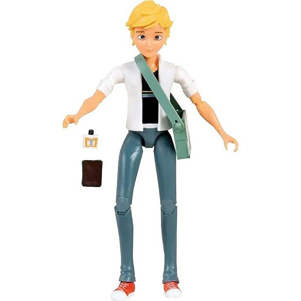 Boneco Adrien Agreste Zag Heroez Miraculous Playmates Toys - 50400-50408 (4 Peças)