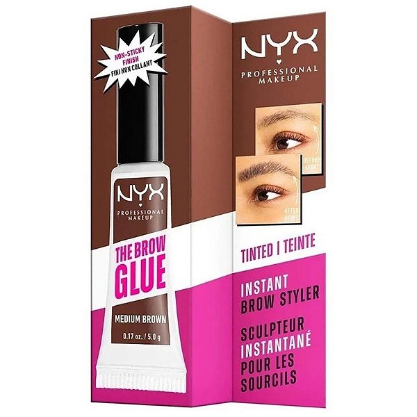 Corretivo para sobrancelhas NYX The Grow Blue Medium Brown TBG03 - 5g