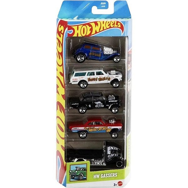 Jogo de Carrinhos Hot Wheels Gassers Mattel - JBJ84 (5 unidades)