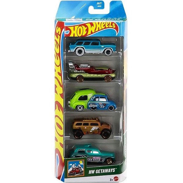 Jogo de Carrinhos Hot Wheels Getaway Mattel - JBJ77 (5 unidades)