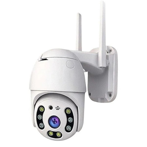 Câmera de Segurança Satellite A-CAM8104 2MP Wi-Fi - Branca